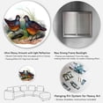 thumbnail image 5 of Designart - Vintage Birds In The Wild VII - Traditional Metal Circle Wall Art, 5 of 5