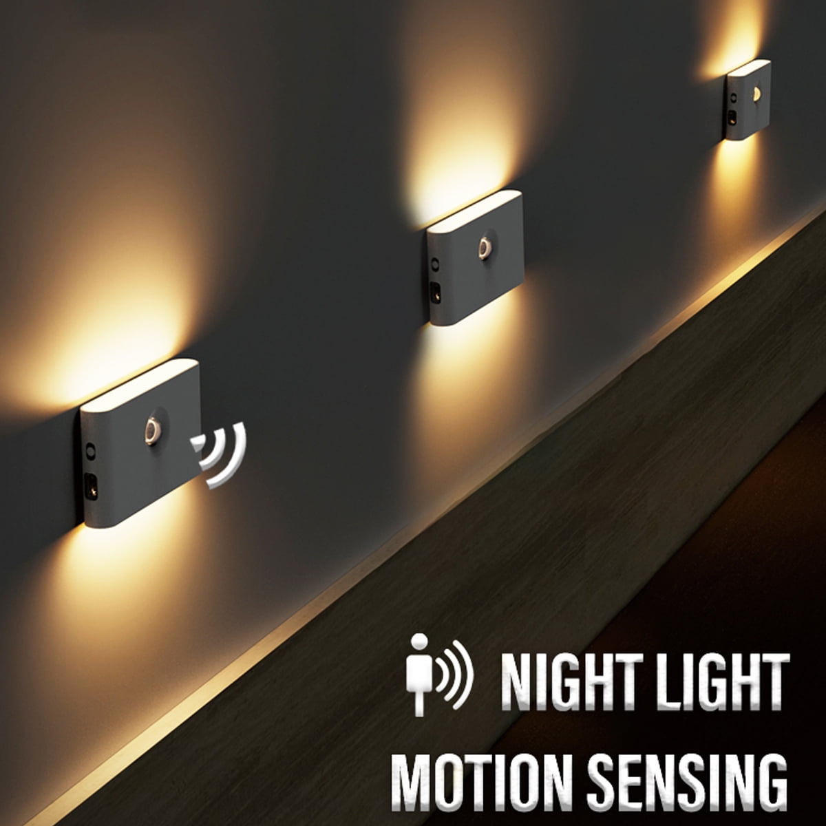 Rechargeable Motion Sensor Wireless LED Night Light – NovoDealShop