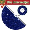 thumbnail image 2 of Falda para árbol de Navidad MODFUNS, lentejuelas azules, 116 cm de diámetro, 2 of 6
