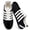 Black, variant on Knivor Slip On Casual Sneakers for Women Elastic Adjustable Strap Low Top Sneakers Non Slip Gum Sole Lightweight Flat Fashion Casual Shoes