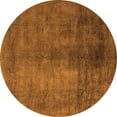 thumbnail image 1 of Ahgly Company Indoor Round Abstract Orange Modern Area Rugs, 5' Round, 1 of 4