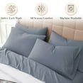 thumbnail image 3 of Southshore Fine Living, Inc. Deep Pocket Split King Bed Sheet Set, Microfiber Sheets, Slate Blue, 3 of 9