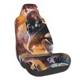 thumbnail image 1 of Wukai Abstract Lion Painting Full Set Car Seat Covers with Soft Padding Universal Auto Front Seats Protector and Cushion Mat, 1 of 5