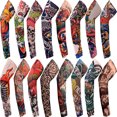 thumbnail image 2 of Mangas de tatuajes de flores para brazos Tatuajes deportivos para ciclismo Protección solar Mangas de tatuajes con protección UV, 2 of 6