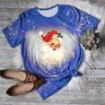 thumbnail image 2 of Blusa divertida con estampado de teñido anudado navideño para mujer Pompotops hfajkhk123846, 2 of 4