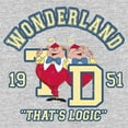 thumbnail image 2 of Men's Alice in Wonderland Retro Tweedledee and Tweedledum That's Logic Sweatshirt Athletic Heather Medium, 2 of 4