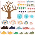 thumbnail image 2 of Set de tablones de anuncios en forma de árbol para aula, Pajean Groovy Hippie, 2 of 7