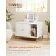 thumbnail image 2 of Mueble Arenero, Mueble de Caja Arenero para Gatos,con Alfombrilla Rascadora, Patas Altas, 80 x 50 x 55 cm, Blanco y Dorado, 2 of 9