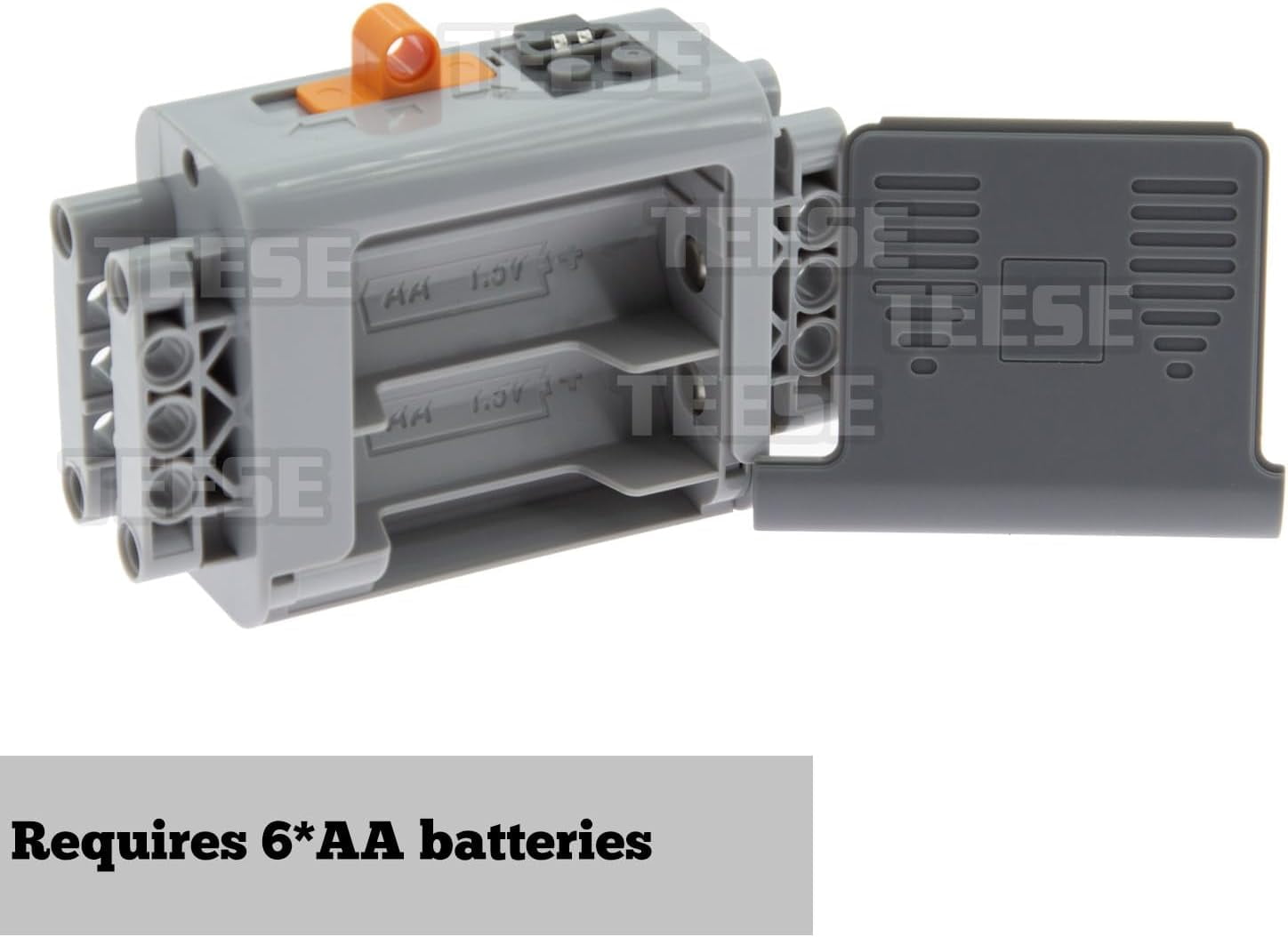 TEESE 4pcs Technic-Motor Set with Motor-Swith-Light-Cable, Battery-Box, Compatible with Technic-Parts