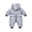E, variant on Hotiary Newborn Baby Boys Girls Cozy Zipper Snowsuit Infants Winter Warm Snow Clothes Cartoon Printed Romper Hooded Jumpsuit Coat, Size 0-12 Months