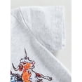 thumbnail image 6 of Wassery Toddler Baby Boys Summer Outfits Short Sleeve  Letter Cattle Print T-shirt and Casual Solid Color Elastic Shorts Set 0-3T, 6 of 8