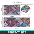 thumbnail image 7 of Multicolor Ethnic Mandala Pattern Kitchen Rugs Sets Of 2,Anti Fatigue Kitchen Mat Rugs Non Slip Washable,Decorative Kitchen Floor Mats for Kitchen,Sink,Laundry,17"x30"+17"x47", 7 of 7