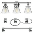 thumbnail image 1 of Globe Electric Parker 5-Piece Chrome All-In-One Bath Set, 1 of 9