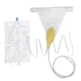 thumbnail image 3 of Men's urinal urine bag holder, reusable portable urine bag collector 1000 ml men's urinal male urination device funnel urine, 3 of 5