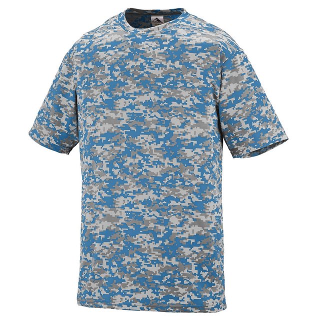 Camiseta Digi Camo Wicking Augusta S Columbia Azul Digi 1798