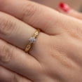thumbnail image 6 of 14K Yellow Gold Diamond Cluster Ring, 6 of 7