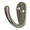 thumbnail image 2 of GlideRite 1-3/4 in. Classic Small Single Wall Coat Hooks, Satin Nickel, Pack of 25, 2 of 3