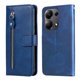 thumbnail image 1 of Estuche de Cuero PU con Cierre para Xiaomi Poco M6 Pro 4G , Funda Protectora con Billetera y Correa, 1 of 6
