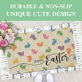 thumbnail image 6 of Happy Easter Door Mat Funny Text Indoor mat,Peeps Farmhouse Welcome Mats Holiday Creative Decorative Seasonal Burlap Welcome Floor Rabbit Mat Switch Mat for Outdoor 17 x 30 in, 6 of 6