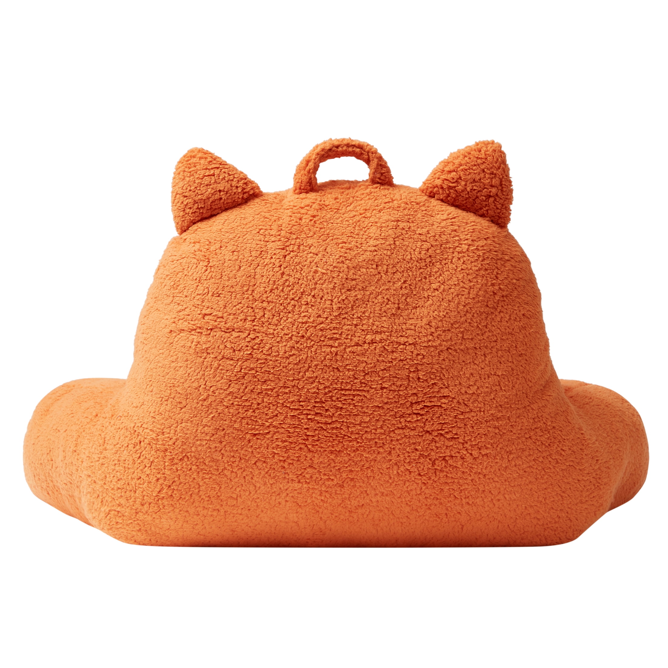 Pawz by Bearpaw Kids Fox Novelty Backrest Lounger Pillow, 20" x 33", Orange, 1 Pillow