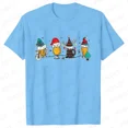 thumbnail image 3 of Camiseta de Feliz Navidad para hombre, camisetas para amantes de los beber, camiseta divertida de cerveza de Papá Noel, camisetas gráficas de luces navideñas de gran tamaño para hombre, 3 of 5