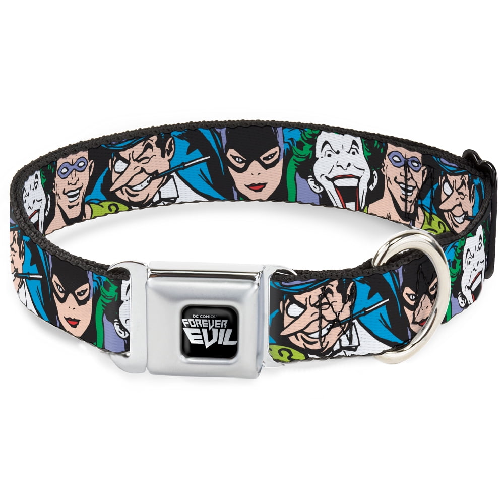 dog collar dcodc originals black silver justice league villains c u