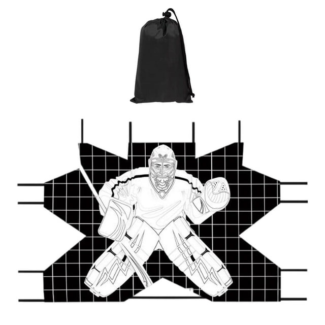 koolsoo Hockey Goal Easy Installation Folding Goalie Target for Goalie Goal Practice L