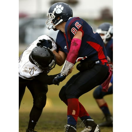 LAMINATED POSTER Football Competition Defensive End American Football Poster Print 24 x