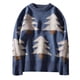 thumbnail image 1 of Suéteres de Navidad Para Hombres Suéter Informal Suéter de Árbol de Navidad de Estilo Suelto Tops A Juego de Colores Odeerbi ODB205366, 1 of 4