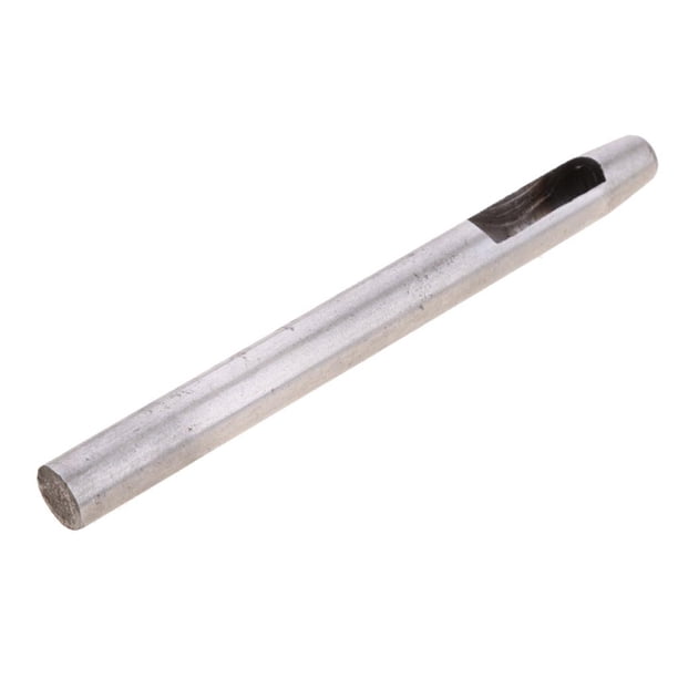 1 punzón hueco redondo de 0,5-30 mm para trabajar el cuero, herramientas de acero para bricolaje 6mm