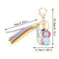 thumbnail image 4 of Dsscvnef Colorful Pencil Rainbow Keychain Teacher Appreciation Wooden Tassel Pendant Unique Handmade Present for, 4 of 5