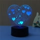 thumbnail image 2 of GOOHOCHY Lámpara 3D con forma de corazón, luces LED multicolor, luz nocturna táctil USB, lámpara de mesa para pareja, noche romántica, San Valentín, día de la madre, regalo, 2 of 4