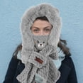 thumbnail image 1 of GOOHOCHY 1Jgo Conjunto De Bufanda Gorro Multifuncional De Polar Y Cortaviento Para Mujer, 1 of 6