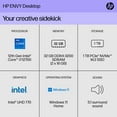 thumbnail image 2 of HP ENVY Desktop Computer, Core i7-12700, 32GB, 1TB SSD, Nightfall Black, TE01-3003w, 2 of 11