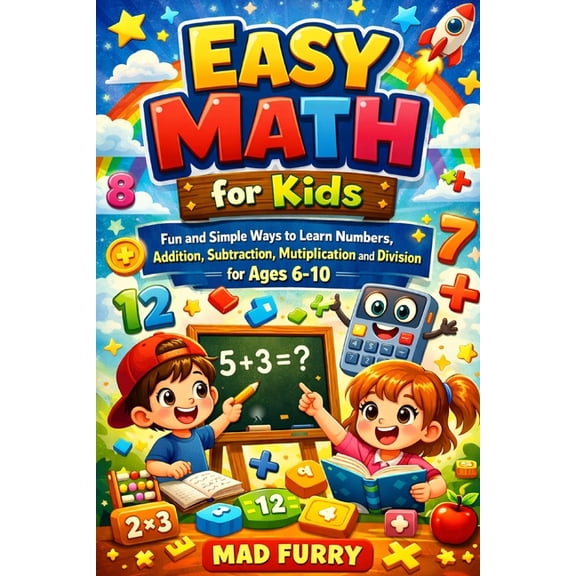 Easy Math for Kids: Fun and Simple Ways to Learn Numbers, Addition, Subtraction, Multiplication and Division for Ages 6-, (Paperback)