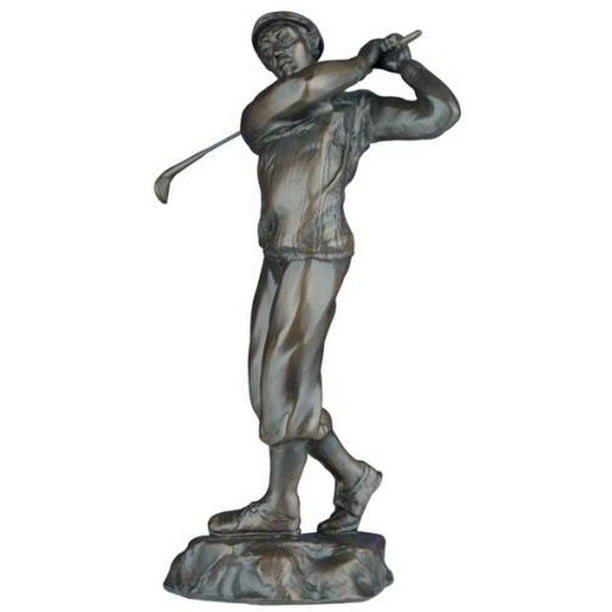 Sculpture Statue GOLF Traditional Old Time Golfer Resin New Hand