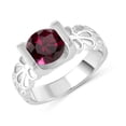 thumbnail image 2 of Sterling Silver with Choice of Gemstone Solitaire Ring, 2 of 3