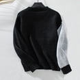 thumbnail image 6 of Craaazy Women's Sweater Elegant Solid Color Knitted Crew Neck Pullover Comfy Soft Long Sleeve Fall Winter Tops Gifts, 6 of 9