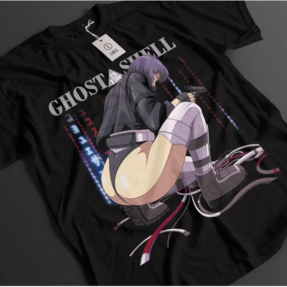 RARE Ghost In The Shell Shirt Kusanagi Tshirt Batou T-Shirt Togusa Aramaki Anime Tee