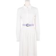thumbnail image 4 of INSPIRE CHIC Women's Belts Personality Buckle Popular Fashion Versatile Decorative Belt for Dresses Blouse 108x2.8cm/42.5x1.1" Purple, 4 of 6