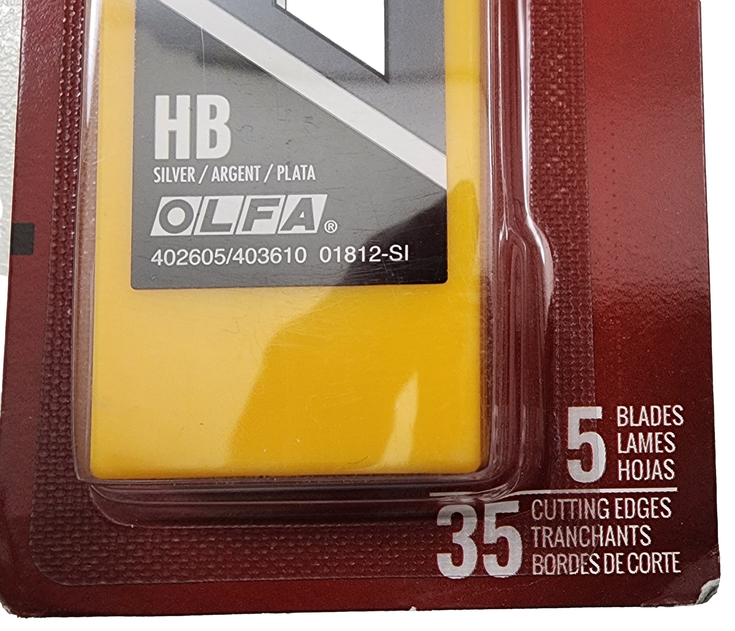 Lot of 2 OLFA 5008 HB-5B 25mm Extra Heavy Duty Snap-Off Blades, 5-Pack