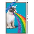 thumbnail image 3 of Avanti - Cat Pukes Rainbow Wall Poster, 22.375" x 34" Framed, 3 of 5