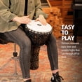 thumbnail image 4 of Meinl Percussion Series Travel Djembe Hand Drum Circle Instrument, Synthetic Shell and Head — NOT Made in China — African Mali Weave Rope Tuning, 2-Year Warranty (PADJ6-M-F), 4 of 4