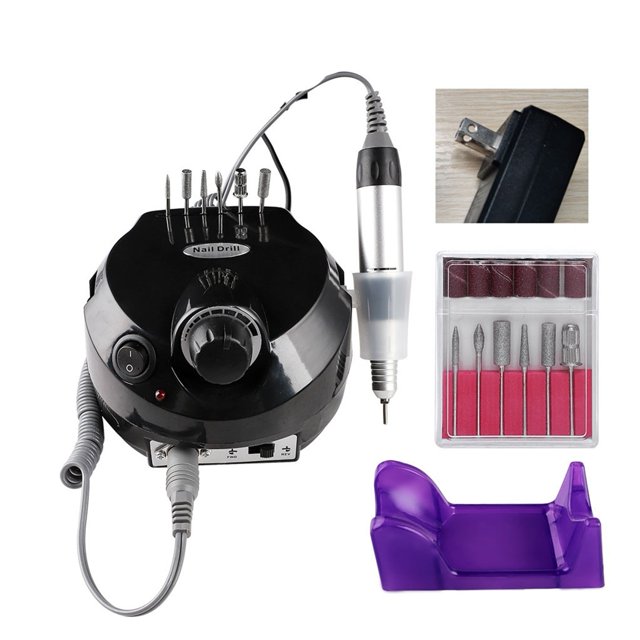 30000RPM Nail Drill Machine With Pedal For All Gel Nail Removal Manicure Pedicure Electric Nail File ,Easy to Setup
