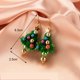 thumbnail image 1 of Nuevos pendientes de Navidad, joyería de muñeco de nieve de cristal, pendiente con pasador de árbol de Navidad para mujer, accesorios creativos para fiesta, regalos para niñas, 1 of 5