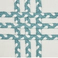 thumbnail image 6 of Nourison Crossed Braids Turquoise 14" x 20" Indoor/Outdoor Throw Pillow, 6 of 6