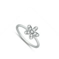 thumbnail image 4 of Cute Studded Plumeria Flower Ring .925 Sterling Silver Band Jewelry Female Male Unisex Size 8, 4 of 4