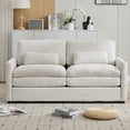 thumbnail image 5 of Jopath 68.1" Cozy Loveseat Sofa, Oversized Comfy Cloud Sofa with Double Cushion Loveseat Sofa Plush Cushion Sofa Couch for Living Room Bedroom Apartment Beige, 5 of 9