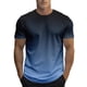 thumbnail image 1 of Tops para hombre, blusas y camisas de manga corta con cuello redondo para hombre, blusa informal de verano para hombre, blusa de manga corta con degradado y cuello redondo, blusa de poliéster para hom, 1 of 4