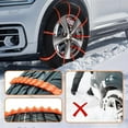 thumbnail image 3 of Universal Anti-Skid Snow Tire Chains，2026 New Portable Emergency Plastic Cable Ties, Snow Safety Chains for Pickups and SUVs, Ideal for Winter Driving, 3 of 8